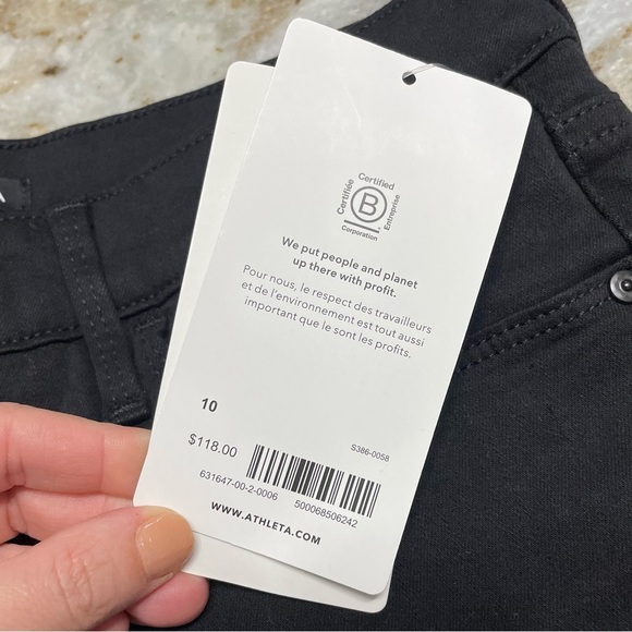 NWT Athleta Flex Ultra Skinny Jean in Black size 10 style 631647 - Picture 5 of 12